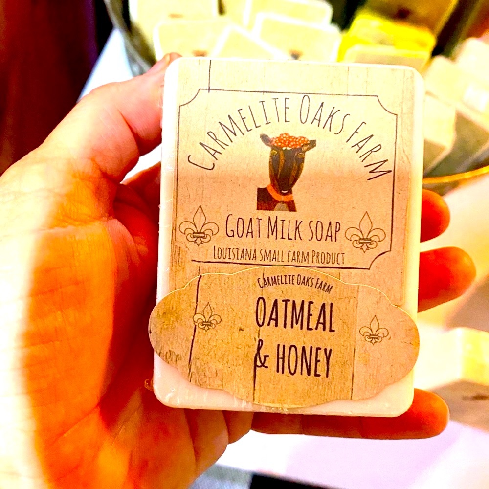🆕 🐐 Carmelite Oaks Farm Handmade Goat Milk Soap-Oatmeal and Honey